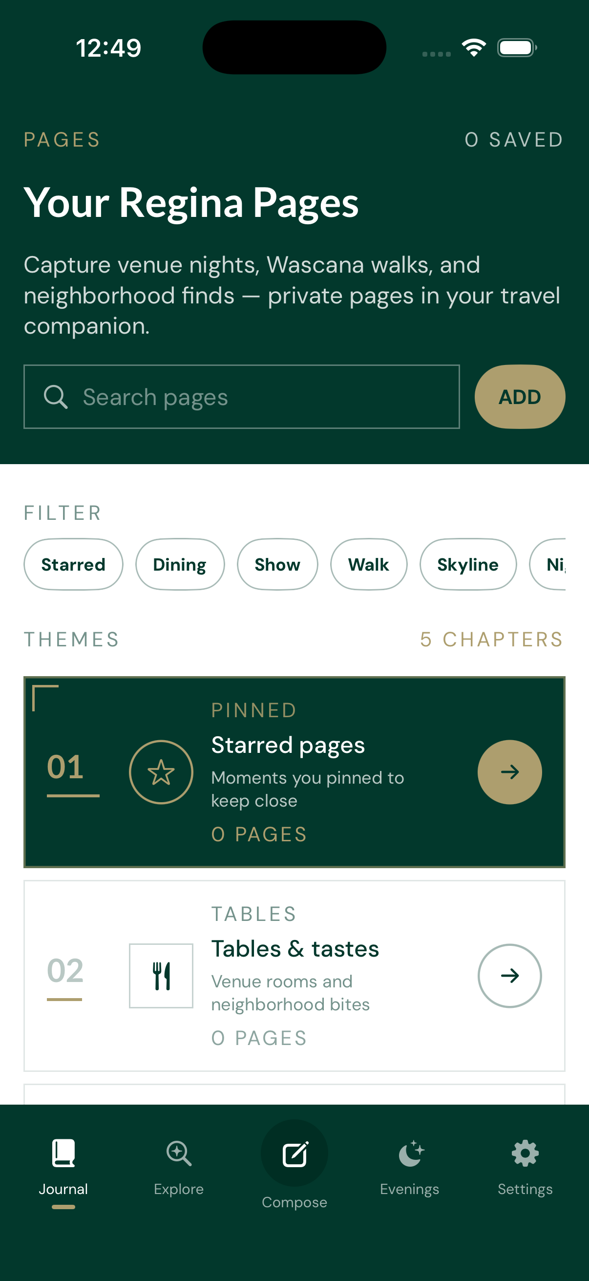 Journal — Your Regina Pages